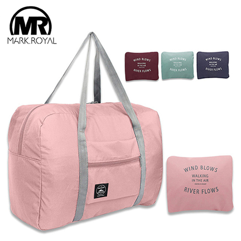 MARKROYAL, nueva bolsa de viaje plegable de nailon para mujer, bolsas de viaje de gran capacidad, equipaje de mano, conjunto de lona, para la noche, para señora y hombre ► Foto 1/6