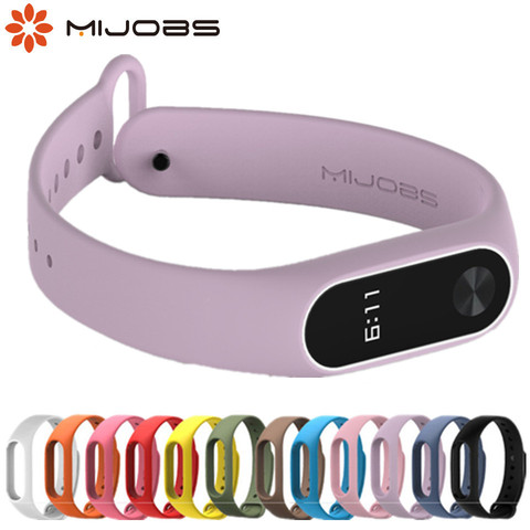 Correa de silicona para Xiaomi mi band 2, repuesto de pulsera deportiva de silicona para reloj inteligente Xiaomi Mi Band 2, accesorios de pulsera inteligente mi band 2 ► Foto 1/6