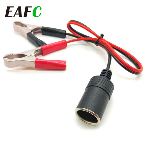 12V abrazadera de Terminal de batería de coche Clip alimentador para encendedor de cigarrillos Socket adaptador de batería de potencia de la bomba de divisor del adaptador del coche-styl ► Foto 1/6