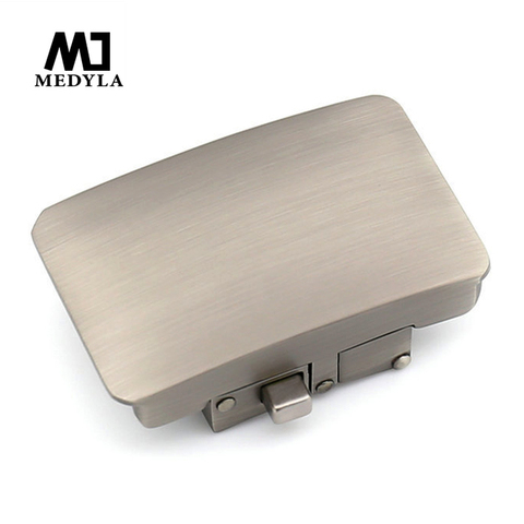 MEDYLA-hebilla automática para cinturón de Metal duro para hombre, diámetro interior de 3,6 cm, con patrón de botón, accesorios de moda ► Foto 1/6