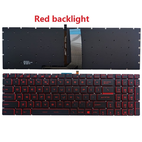 Nuevo teclado para portátil MSI GV62 8RC 8RE GV62VR GV72 7RD GV72 7RE GV72VR nos teclado rojo ► Foto 1/4