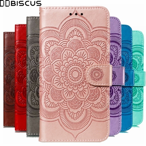 Funda abatible con patrón floral para Xiaomi Mi A3 A2 Lite 9 SE 9T RedMi Note 7 6 8 Pro 8T 9S 9A Mi 10 7A 8A Go 9C Funda de cuero para teléfono ► Foto 1/6