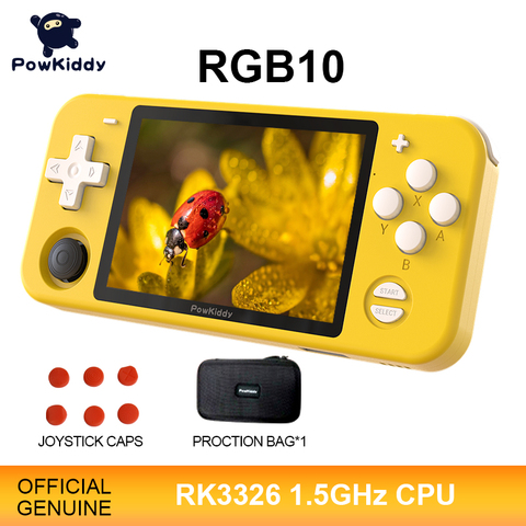 POWKIDDY-consola de juegos portátil de código abierto RGB10, Chip RK3326, pantalla IPS HD de 3,5 pulgadas, juego Retro de balancín 3D, regalo para niños ► Foto 1/6