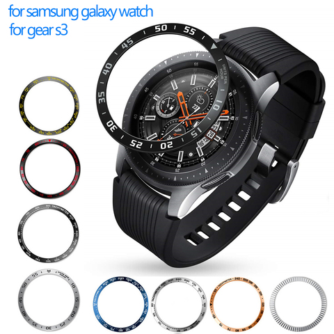 Cubierta de Metal para reloj Samsung galaxy 46mm/42mm/Gear S3 Frontier/Classic sport galaxy cubierta adhesiva para reloj Correa Accesorios ► Foto 1/6