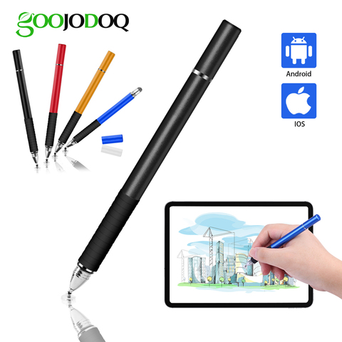 Lápiz Universal, GOOJODOQ 2 en 1 lápiz de pantalla táctil para todos los lápices de iPad iPhone Huawei Stylus Xiaomi tableta de teléfono para Apple Pencil ► Foto 1/6