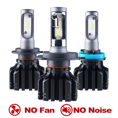 Mini faro delantero para coche, Luz antiniebla CSP, H7, H4, bombillas LED de faro delantero de coche, H1, H11, H3, H27, 880, 9005, 9006, 9007, 6500, 50W, 8000LM, 4500K, 8000K, 12V ► Foto 1/5