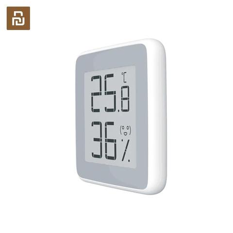 Termómetro Youpin miaomiaomoce, Sensor de temperatura y humedad con pantalla LCD, pantalla electrónica de tinta electrónica ► Foto 1/6