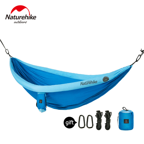 Naturehike, hamaca para acampar, tienda antimosquitos ultraliviana portátil plegable mochila amacas de jardin de playa plegables,hamaca para aire libre, hamaca colgante ► Foto 1/6