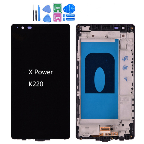 Original para LG X Power K220DS K220 pantalla LCD con montaje de digitalizador con pantalla táctil con marco envío gratis ► Foto 1/5