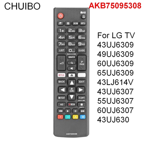 Mando a distancia Universal AKB75095308 para LG Smart TV 43UJ6309 49UJ6309 60UJ6309 65UJ6309 ► Foto 1/6