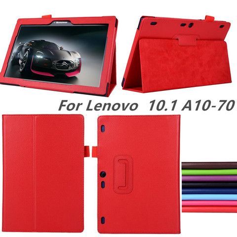 Para lenovo Tab2 a10-70 A10-70F/L A10 30 x30F caso Flip leathercover para lenovo tab 2 A10-70L a10 tablet 10,1 ''tablet caso ► Foto 1/6