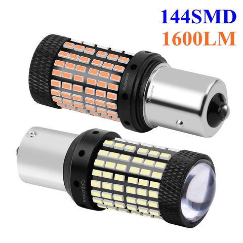 Uds 1156 BA15S P21W 7506 Super brillante 1600lm LED del coche freno de la cola de bombilla de marcha atrás para automóvil reverso lámpara de señal de vuelta de luz diurna ► Foto 1/6