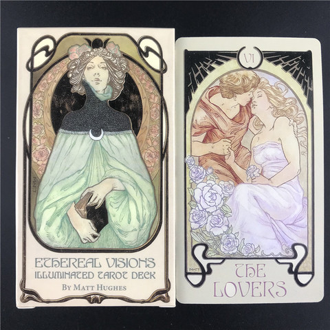 Etéreo visiones iluminado las cartas del Tarot cubierta tablero de mesa juegos de fiesta en precio de fábrica ► Foto 1/6