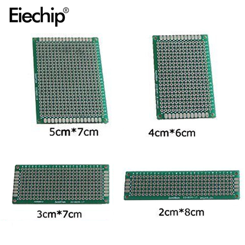 20 unids/lote 5x7 4x6 3x7 2x8 cm doble prototipo Diy Universal circuito impreso PCB electrónica tablero Protoboard para arduino ► Foto 1/6