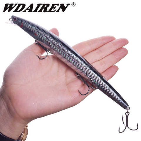 Señuelo de Pesca de gran pececillo de plástico, Wobbler, 18cm, 24g, Isca, cebo duro Artificial, Crankbait, arrastre de mar, novedad ► Foto 1/6