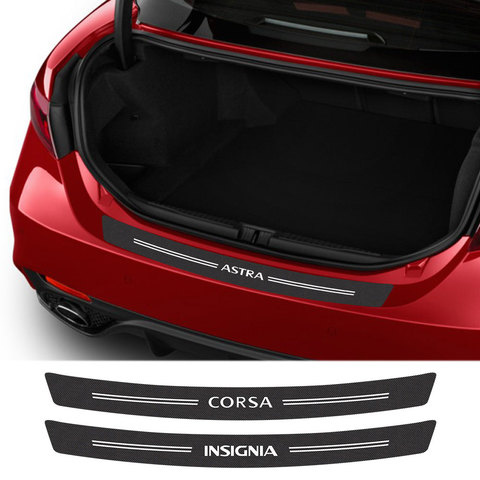 Coche pegatina para parachoques trasero para Opel OPC Astra J H G K Insignia Corsa D E B E Mokka Vectra de maletero Trim Protector Accesorios ► Foto 1/6