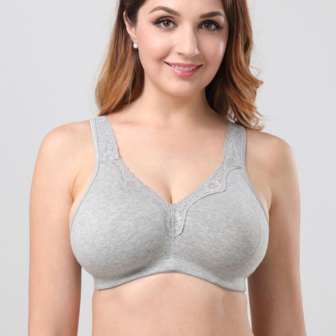 Sujetador Perspectiva de encaje de talla grande para mujer lencería Sexy bordado mujeres Bralette alambre libre B C D E 80 85 90 95 100, 105, 110 ► Foto 1/6