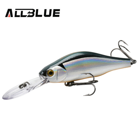 ALLBLUE HUNCH-señuelo de pesca profesional 70SP DR, 70mm, 10g, Wobbler suspendido, profundidad de piscardo, 1,5-2m, Lucio, aparejos cebo Artificial ► Foto 1/6