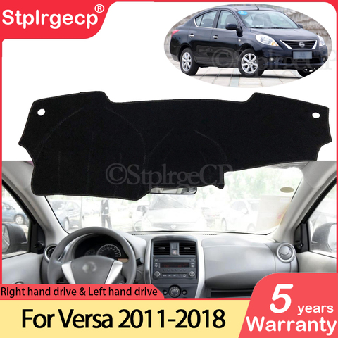 Alfombrilla antideslizante para Nissan Versa Sedan N17 Almera Sunny Latio 2011 ~ 2022, almohadilla de la cubierta del tablero, parasol, accesorios 2016 2017 ► Foto 1/6