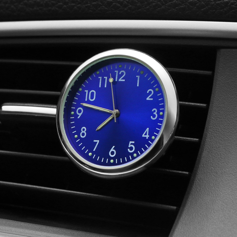 Reloj ambientador con Clip para coche luminoso, reloj de cuarzo mecánico con ventilación de aire para automóviles, accesorios de estilo automotriz, regalo ► Foto 1/6