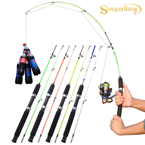 Soogayilang-caña de pescar giratoria de 120cm, 4 colores, mango de EVA, ultraligero, cuerpo de resina ABS, barra de viaje para barco ► Foto 1/6