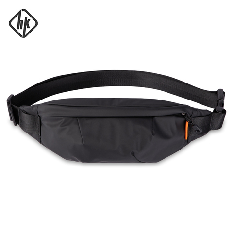 Hk-riñonera de pecho para hombre, bolso cruzado multifunción, monedero, cinturón para teléfono, impermeable, informal, deportiva, bandolera ► Foto 1/6