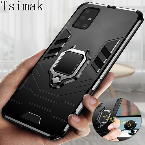 A prueba de choques de la armadura caso para Samsung A51 A71 cubierta Coque para Samsung Galaxy A50 A11 A31 A41 51 71 A01 A70 A30S M11 M21 M31 caso ► Foto 1/6