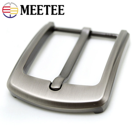 Meetee 1/2/5pc 40mm hebillas de Metal para cinturón de hebilla de la cabeza de los hombres vaquero accesorios de Hardware arte de DIY de cuero ajuste 37-39mm ► Foto 1/6