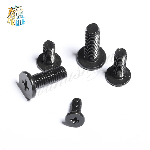 Tornillos para portátil de 100 Uds. M1.4 M2 M3 M2.5, cabeza plana pequeña, ranura para cruciforme móvil, tornillo embutido cruzado ► Foto 1/4