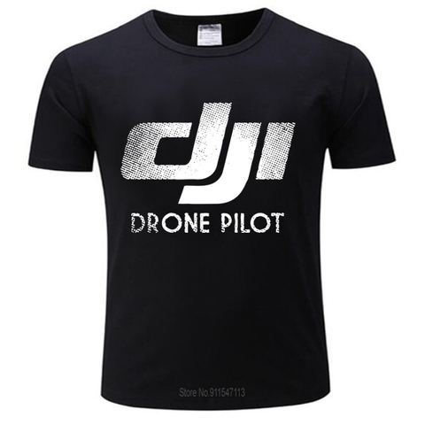 Camiseta de algodón para hombre, camiseta de verano de DJI Spark DJI Drone Phantom 4 Pilot, Camiseta de algodón unisex de manga corta, envío directo ► Foto 1/2