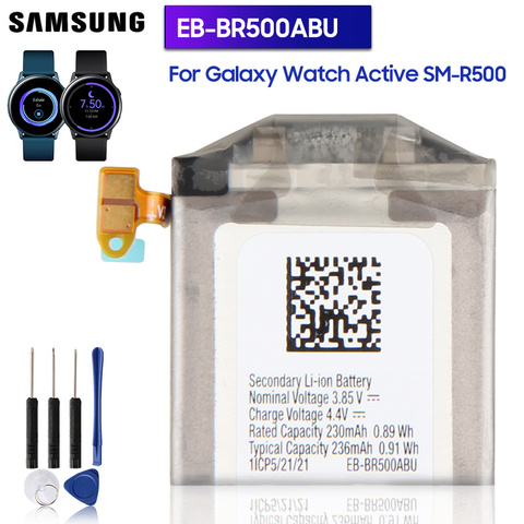 EB-BR500ABU de batería Original para Samsung Galaxy Watch, SM-R500 activo, batería auténtica de 236mAh ► Foto 1/6