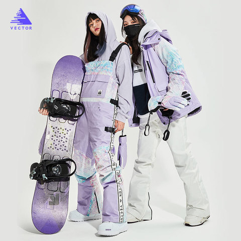 Traje de esquí para mujer, gran oferta, chaqueta de esquí de Snowboard gruesa y cálida, deportes al aire libre, conjuntos de pantalón de esquí, abrigo de nieve para mujer ► Foto 1/6