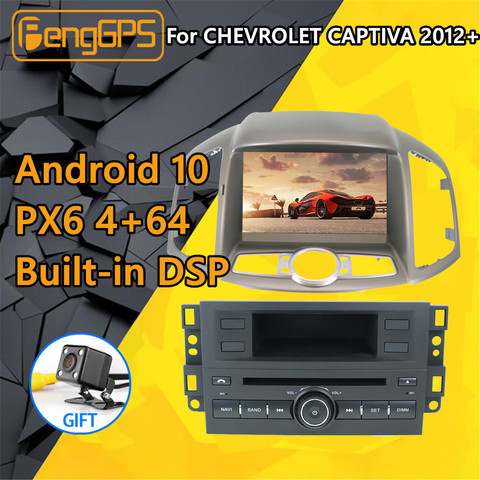 Radio Multimedia con GPS para coche, Radio con reproductor, Cassette de DVD, unidad principal, navegador Navi, estéreo, para Chevrolet Captiva, Android 2012, 2013 ► Foto 1/6