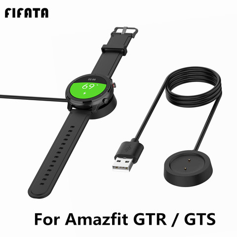 FIFATA-Base de carga USB de 1m para reloj inteligente, Cable de datos de energía para Xiaomi Huami Amazfit GTR, 47mm, 42mm, GTS ► Foto 1/6