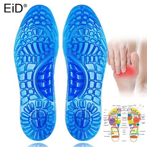 EiD-plantillas con Gel de masaje suave para hombre y mujer, plantillas con absorción de impacto, cómodas, para correr y caminar ► Foto 1/6