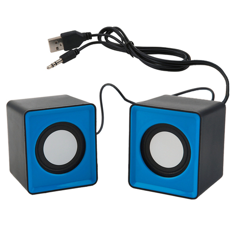 Mini portátil USB 2,0 altavoces de música estéreo para computadora de escritorio PC portátil de Cine en Casa Fiesta altavoz caliente ► Foto 1/6