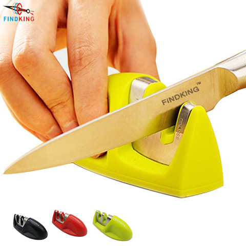 FINDKING marca dos etapas (diamante y cerámica) cuchillo de cocina sacapuntas piedra de afilar hogar afilador de cuchillo de cocina herramientas ► Foto 1/6