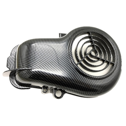 Cubierta de ventilador de fibra de carbono para motocicleta, imitación de fibra de carbono para YAMAHA JOG ZR 3YK 3KJ VINO 5AU 4JP aprio ► Foto 1/5