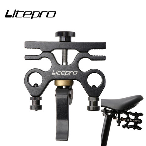 Litepro-Pedal para bicicleta plegable, dispositivo de liberación rápida para Brompton, aleación de aluminio, hebilla de colocación ► Foto 1/6