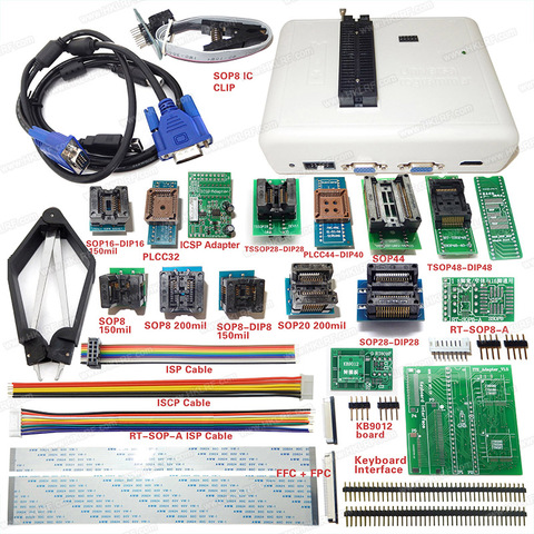 Programador Universal USB RT809H, 21 adaptadores emmc-nand FLASH Bios EEPROM, mejor que TL866II Plus programador ► Foto 1/6