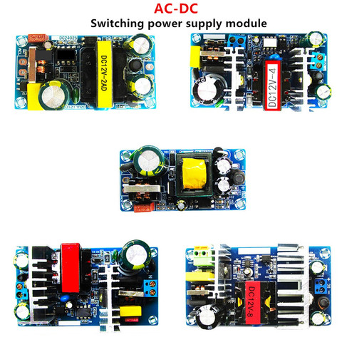 12V 1A 12V2A 12V4A 12V6A 12V 8A AC-DC bajo rizado módulo del interruptor de la fuente de alimentación AC-DC interruptor sobrecorriente corto circuito de protección ► Foto 1/6