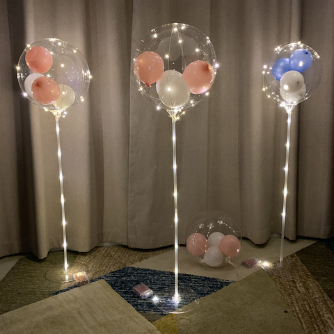 Y parte de la decoración LED soporte de Globos de látex globo de la hoja apoyo arco boda globo de decoración Fondo Globos suministros ► Foto 1/6