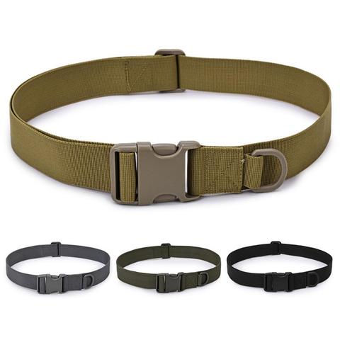 Cinturones de tela de nailon para hombre, cinturón táctico militar de liberación rápida, cinturones con hebilla automática, cinturón de entrenamiento ► Foto 1/6