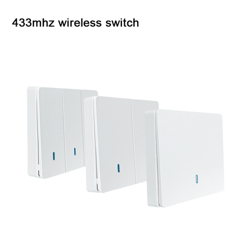 EWeLink-interruptor de luz de pared para hogar inteligente, pulsador inalámbrico de Control remoto de 433Mhz, 1-3 entradas, 86 tipos ► Foto 1/4