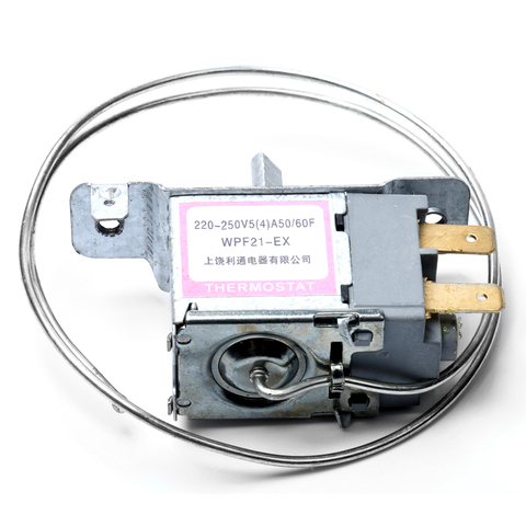 Termostato para refrigerador, WPF21-EX, 2 pines, sonda de 50cm, controlador de temperatura para congelador, accesorio para refrigerador, 1 ud. ► Foto 1/6
