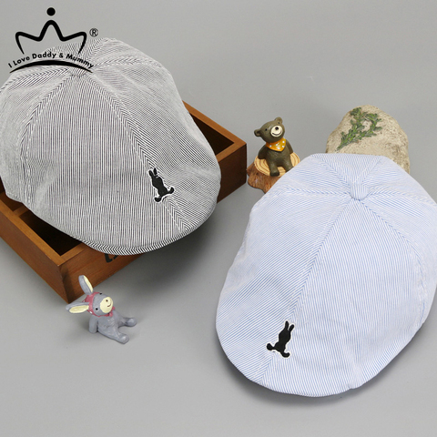 De algodón sombrero de la boina bebé niño niña mono de verano otoño niños Denim Jean de gorras planas ► Foto 1/6