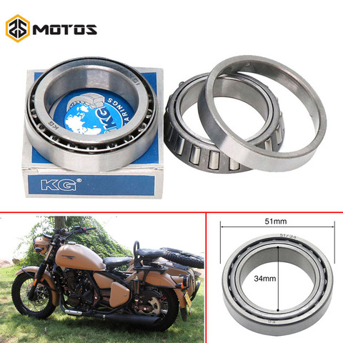 ZS MOTOS-Kit de rodamientos de dirección para motocicleta BMW R1, R50, R71, M72, CJ-K750, 1 par ► Foto 1/6