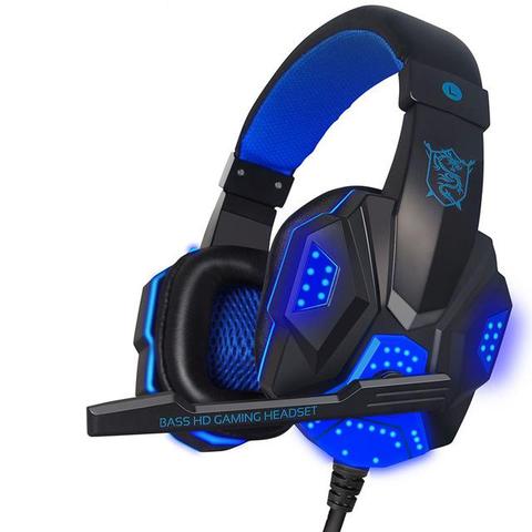 Potable micrófono auriculares juegos por cable Auriculares auriculares para PS4 Xbox uno Nintend interruptor IPad PC MMicrophone teléfono móvil ► Foto 1/6