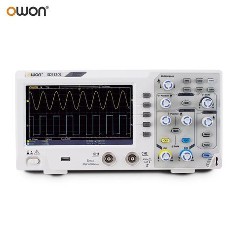 OWON-osciloscopio Digital SDS1202, 2 canales, ancho de banda de 200Mhz, pantalla LCD portátil de 7 pulgadas, USB ► Foto 1/6