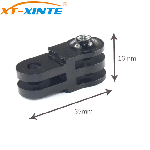 Conector de extensión CNC de XT-XINTE para brazo pivotante de 3 vías, adaptador de montaje para trípode de cámara de acción Gopro Hero 6 5 4 /SJ4000 Xiaoyi ► Foto 1/5